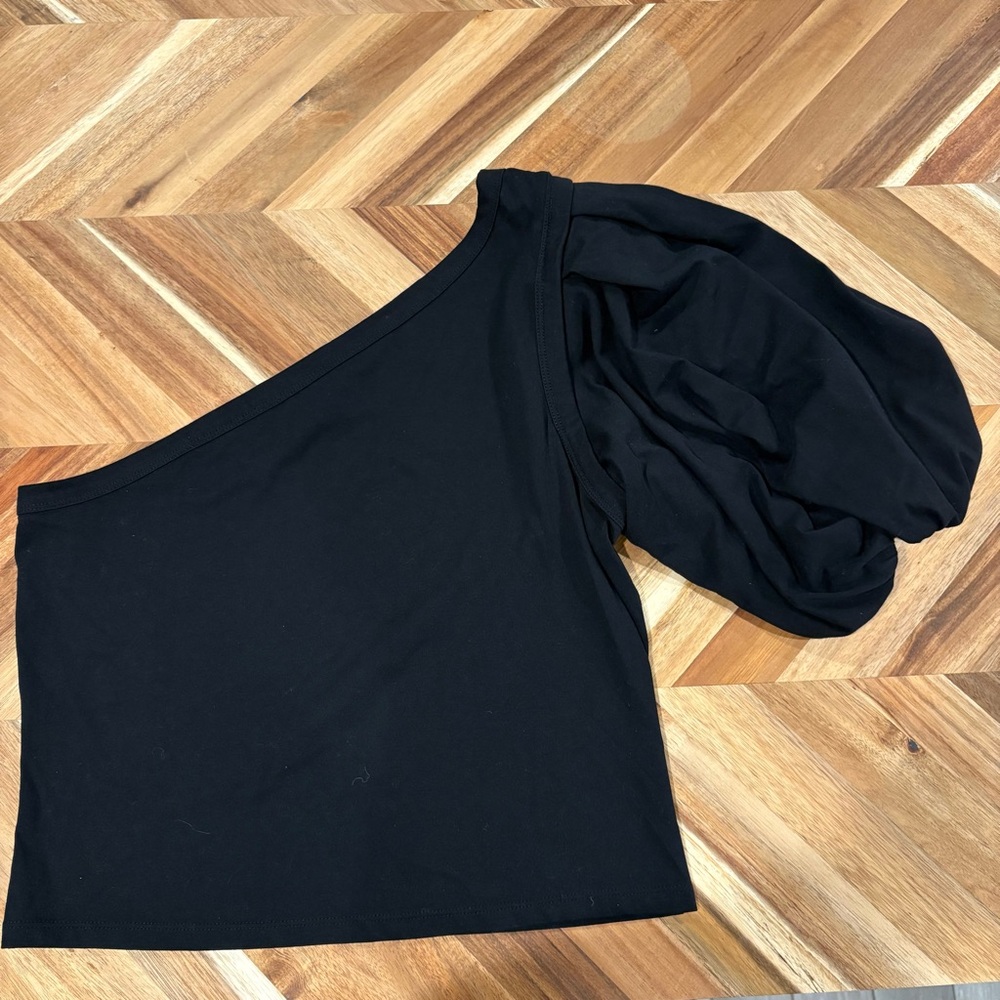 Express Black One-Shoulder Blouse